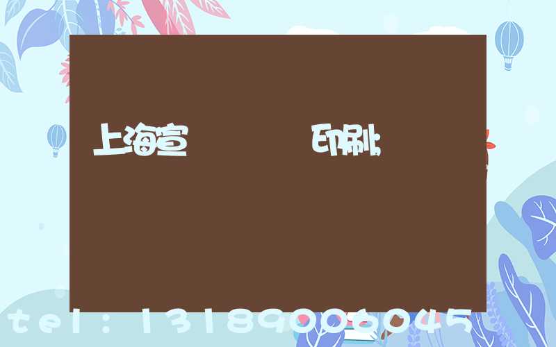 上海宣傳冊設計印刷