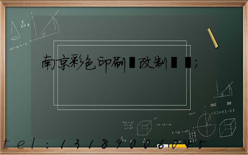 南京彩色印刷廠改制細節