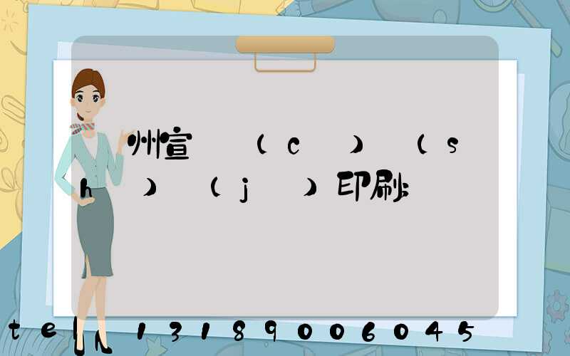 廣州宣傳冊(cè)設(shè)計(jì)印刷