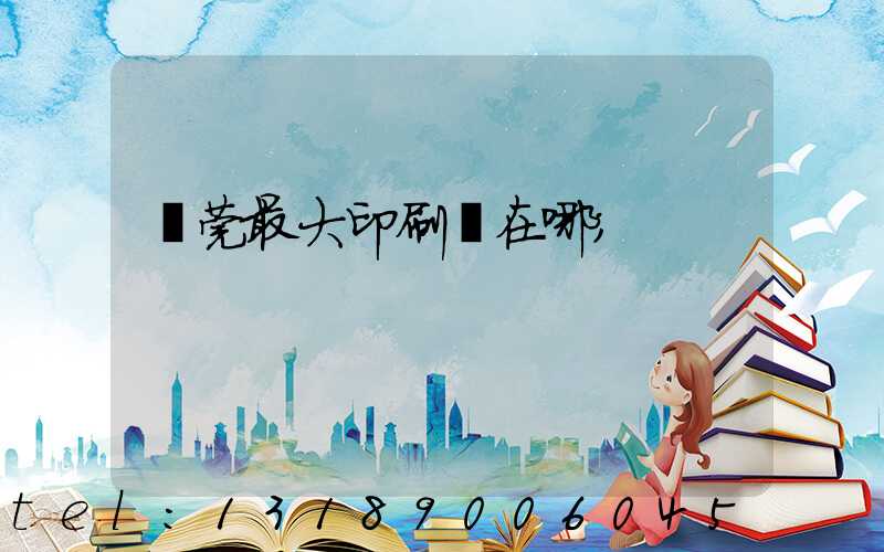 東莞最大印刷廠在哪