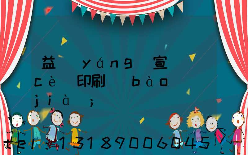 益陽(yáng)宣傳冊(cè)印刷報(bào)價(jià)