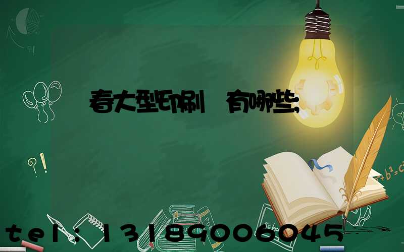 長春大型印刷廠有哪些